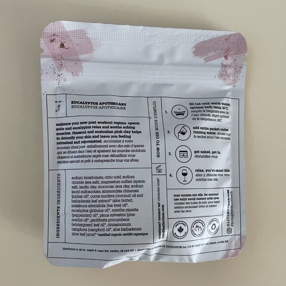 Bathorium CRUSH Bath Soak Eucalyptus Apothecary Rejuvenating 120g *3 = 360g New - Picture 7 of 7